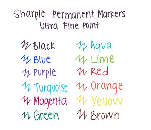 Sharpie 2061125 Permanentmarker – Rundspitze – Mehrfarbig – 28er-Set