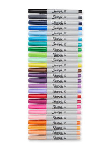 Sharpie 2061125 Permanentmarker – Rundspitze – Mehrfarbig – 28er-Set