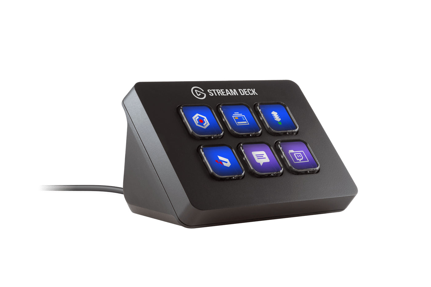 Elgato Stream Deck Mini – Keypad-Steuerpult – kabelgebunden, USB-A – 6 LCD-Tasten – Schwarz
