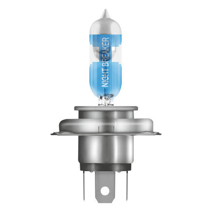 Osram Halogenlampe H4 (P43t) – Neutralweiss, 1650 lm, 75 W – 1 Stk. – Night Breaker Unlimited