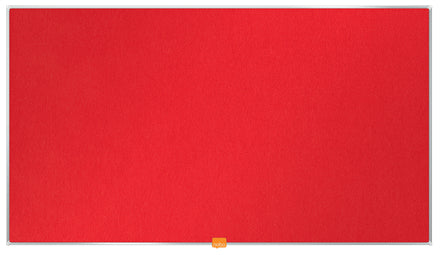 Nobo Pinnwand – Filz – 90 × 51 cm, rot, Widescreen