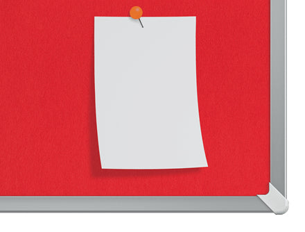 Nobo Pinnwand – Filz – 72 × 41 cm, rot