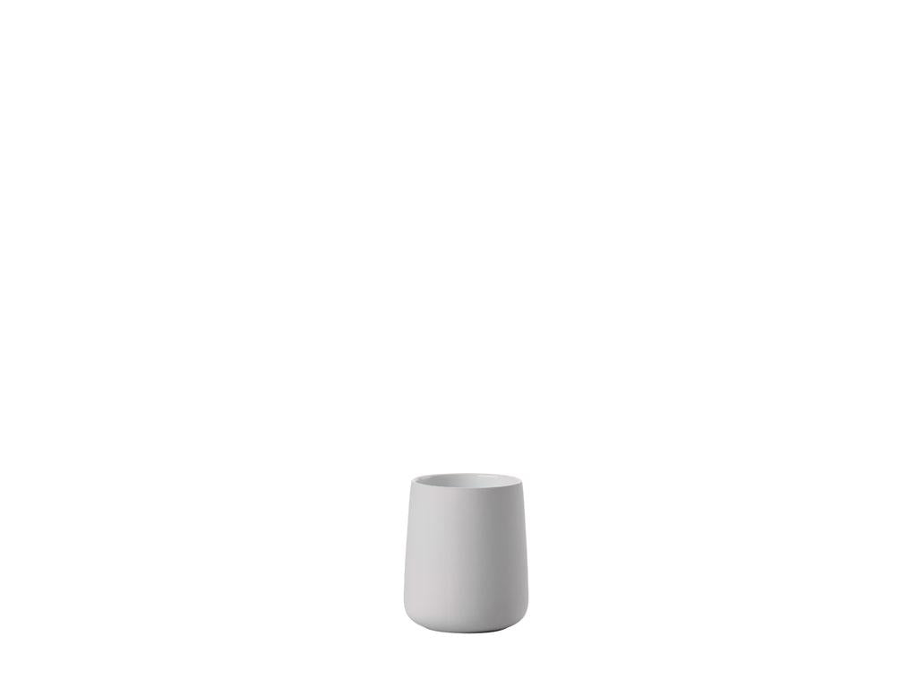 Zone Denmark Zahnbürstenhalter Nova One – 8×8×10 cm, Porzellan, Grau