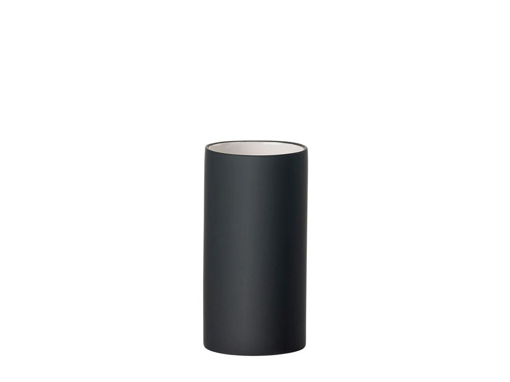 Zone Denmark Zahnbürstenhalter Solo – Porzellan, Ø6×12,2 cm, Schwarz