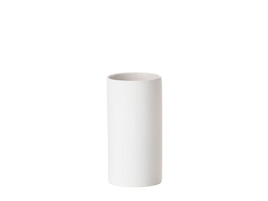 Zone Denmark Zahnbürstenhalter Solo – Ø6×12,2 cm, Porzellan, Weiss