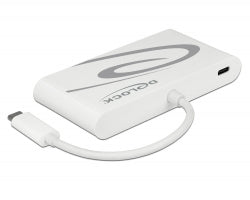 DeLOCK 87731 Dockingstation – USB-C, 1× HDMI, 1× VGA, 1× USB-A, GbE, für Windows/Mac/Android