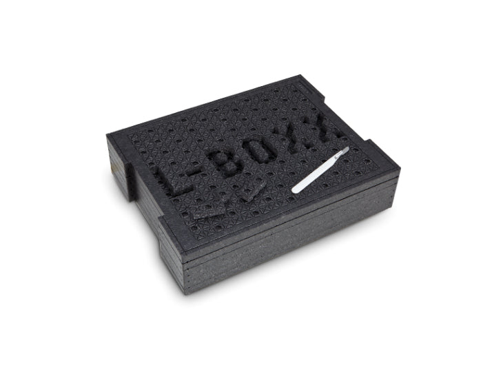 L-BOXX 136 Schnitteinlage – mit 6 genoppten EPP-Platten (15 mm), inkl. Messer, schwarz, für L-BOXX