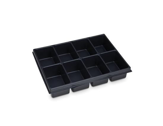 L-BOXX i-BOXX 72 Kleinteileinsatz – 8-fach, Schwarz, Kunststoff, für i-BOXX 72
