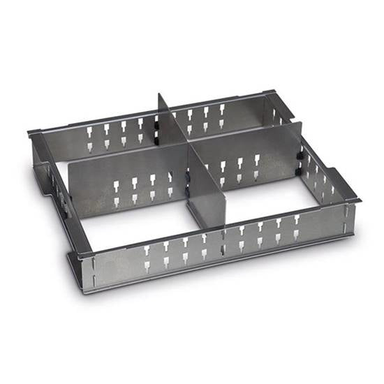 L-BOXX 4F 136 Trennblech-Set – silber, Metall, für L-BOXX 136