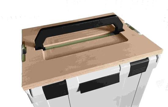 L-BOXX Arbeitsplatte – einteilig, Holz, Birke, B 440 × H 18 × T 350 mm, für L-BOXX