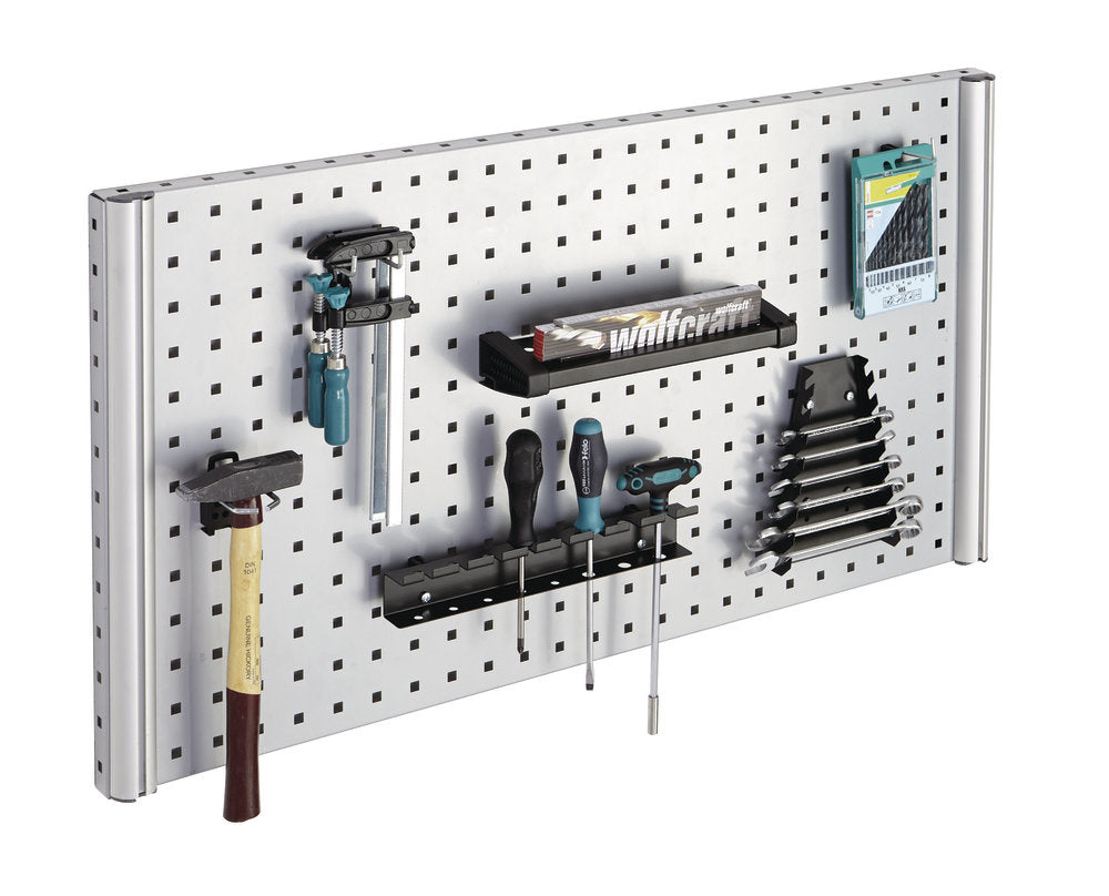 wolfcraft GmbH Wolfcraft Lochwand-Einzelhaken 5-teilig – J-Haken, schwarz, B 30 × H 68 × T 70 mm, für Lochwand