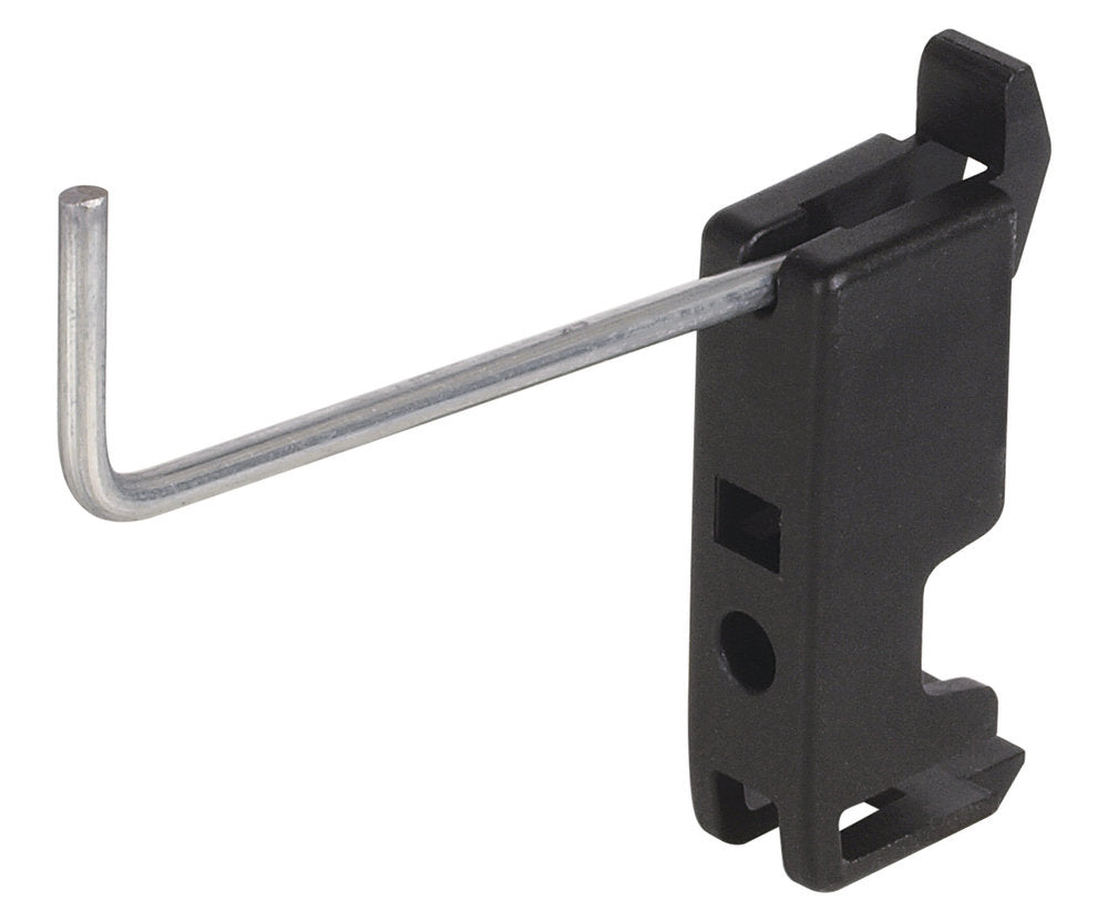 wolfcraft GmbH Wolfcraft Lochwand-Haken – 5-teilig, J-Haken, belastbar 2 kg, schwarz, B 30 × H 68 × T 30 mm, für Lochwand