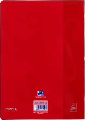 Oxford Schulheft – A4 – kariert 5 mm – 36 Seiten – 90 g/m² – gebunden, mehrfarbig