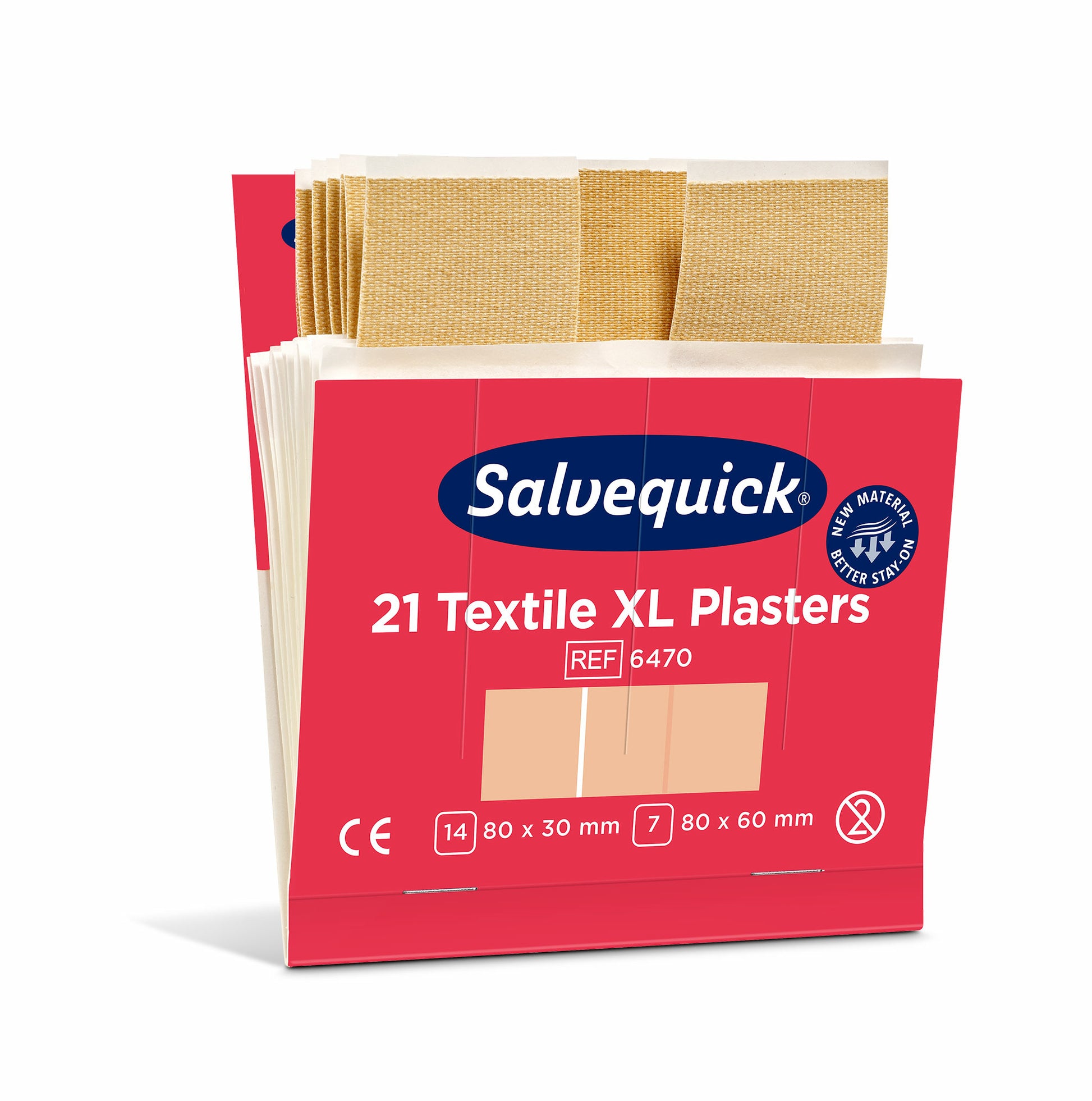 Cederroth Pflaster-Nachfüllpackung – 21 Stück, für Salvequick Spender, hautfarben