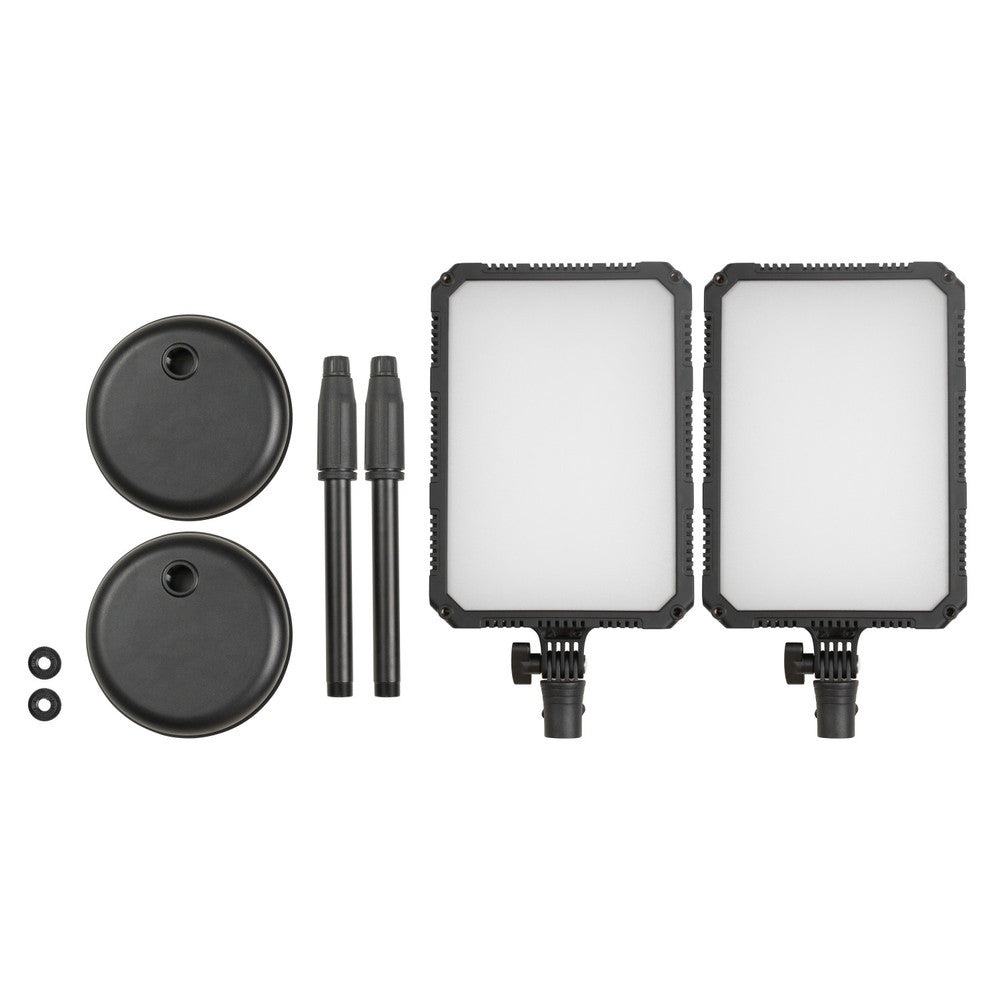 Nanlite Compac 24B Desktop 2 Kit Dauerlicht-Kit – 24 W, CRI 95, 3200–5600 K – 690 Lux – 2-fach