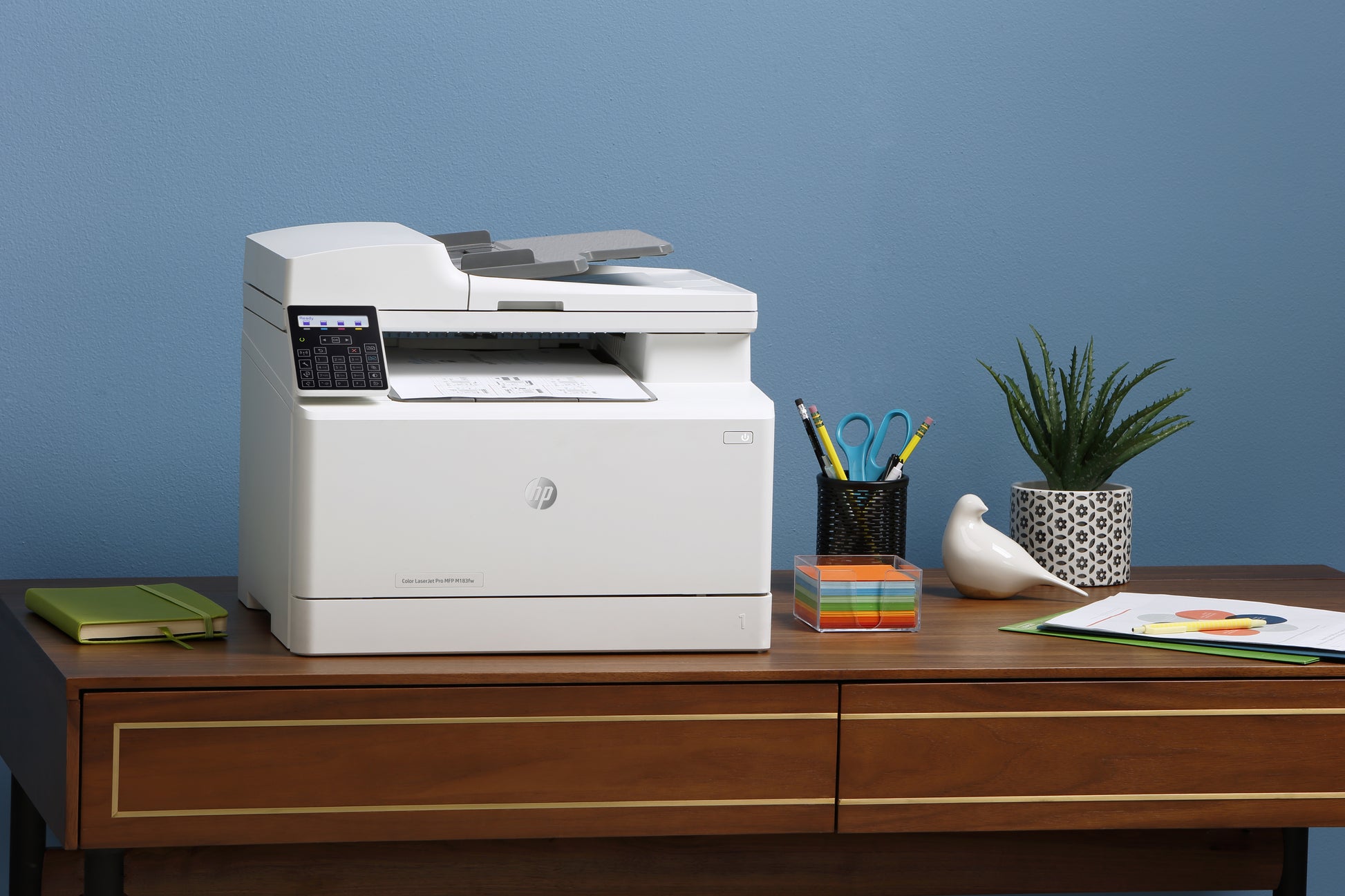 HP Color LaserJet Pro M183fw – Farbiges Laser-MFP A4, 4-in-1 – USB/LAN – ADF – 16 ppm S/W, 16 ppm Farbe