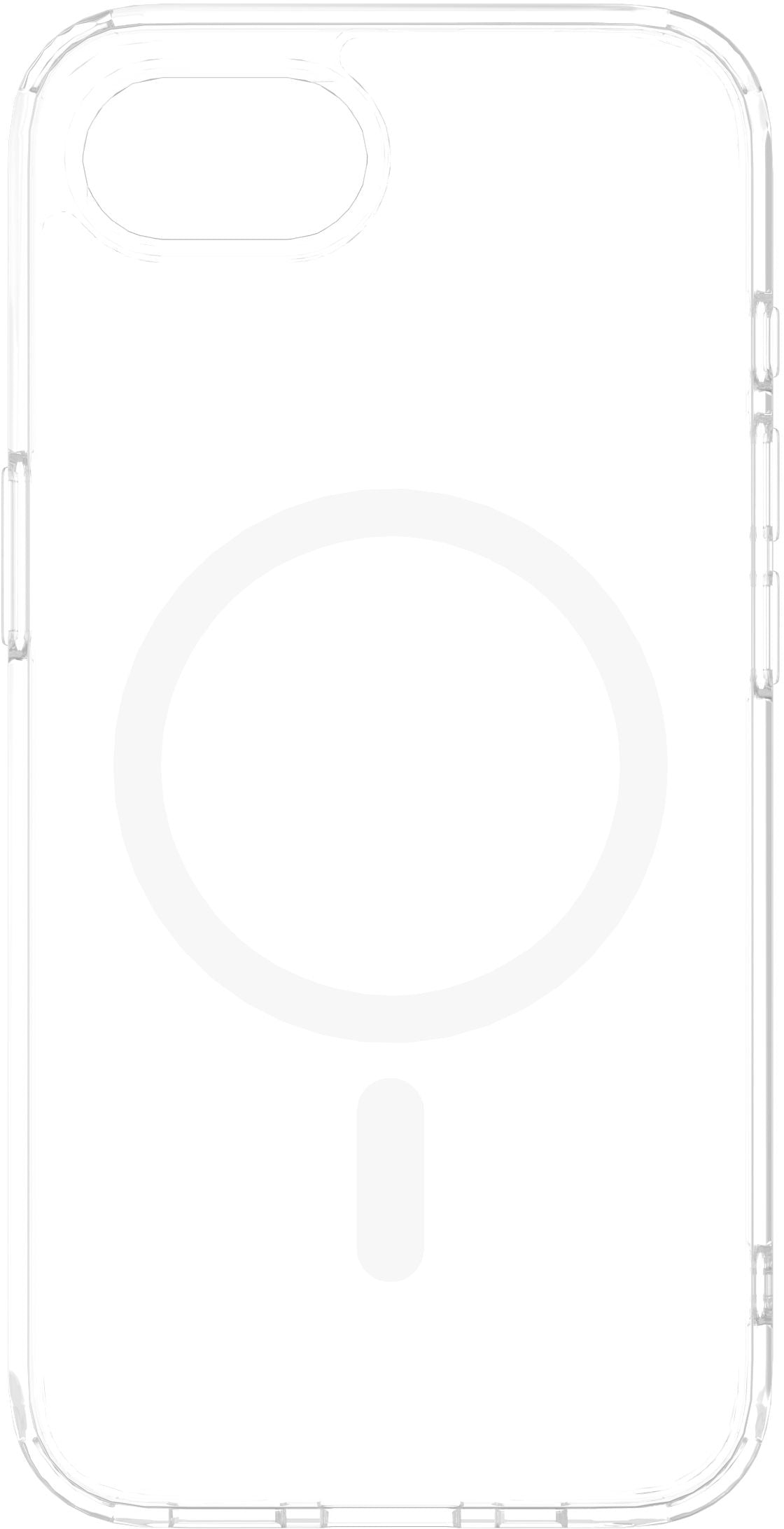 eSTUFF INFINITE OSLO Backcover – für Apple iPhone, MagSafe, PC+TPU, Transparent