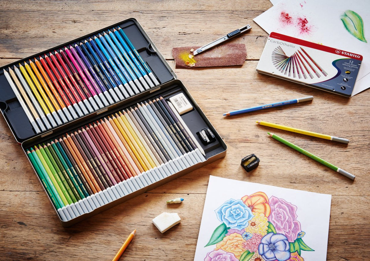 STABILO Pastellstift CarbOthello – Einzelstift Pariserblau, Minen-Ø 4,4 mm