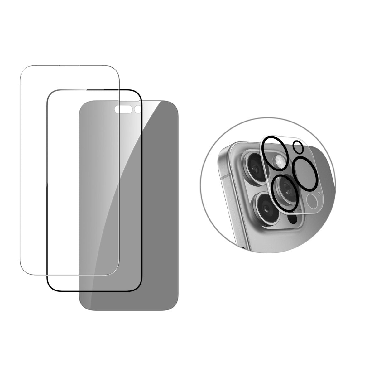 4smarts Halterung – für Apple iPhone 16 Pro Max, Kunststoff, transparent, 3er-Set