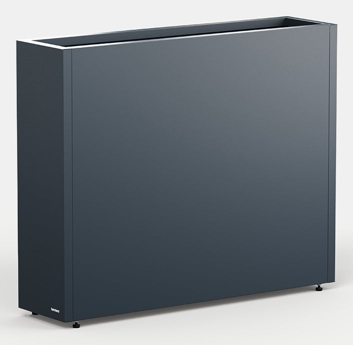 Herstera Pflanzgefäss – 100 × 80 × 40 cm – verzinkter Stahl, weiss