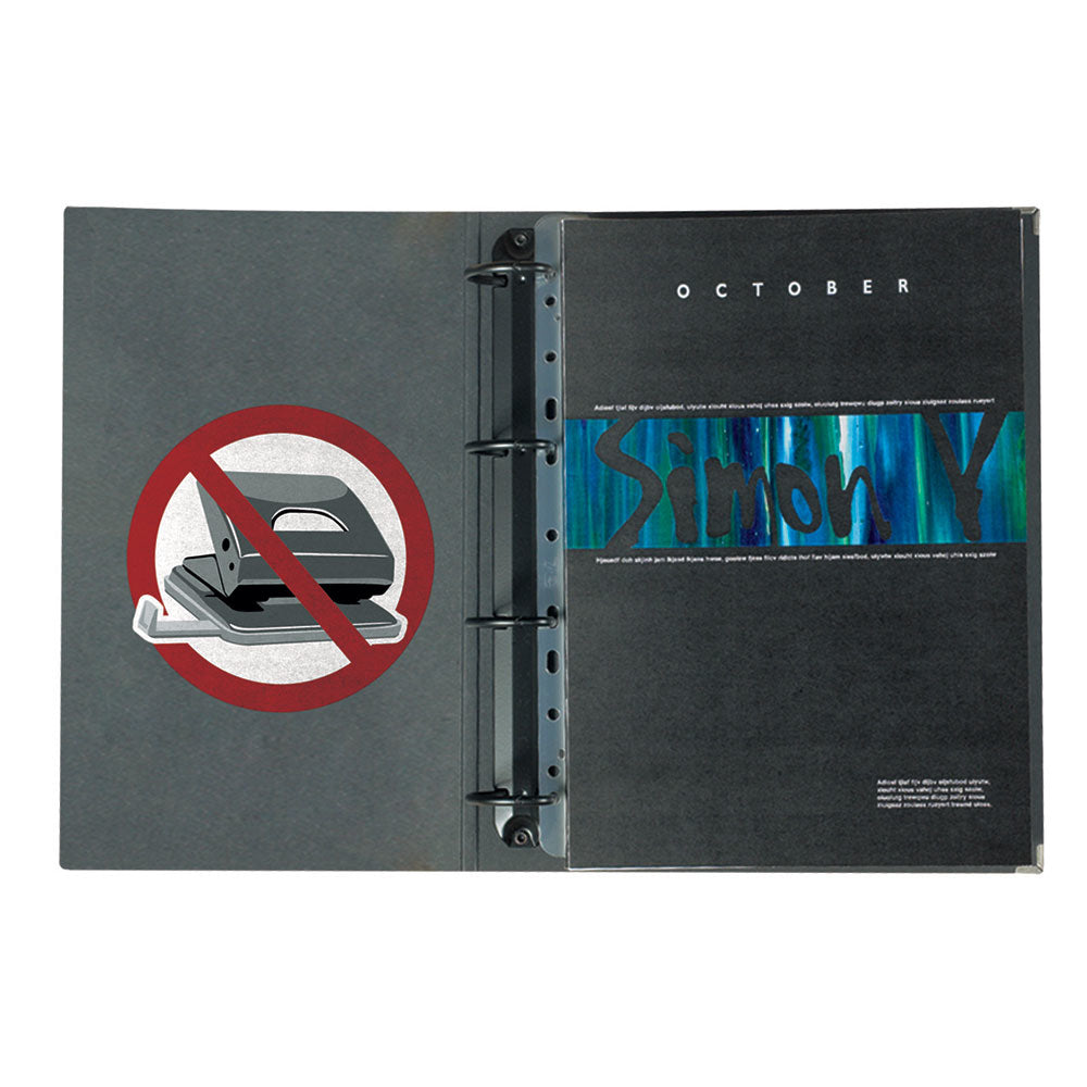 3L Abheftstreifen – für A5 – 125 mm – PET – transparent – selbstklebend – 11-fach – 50 Stk.