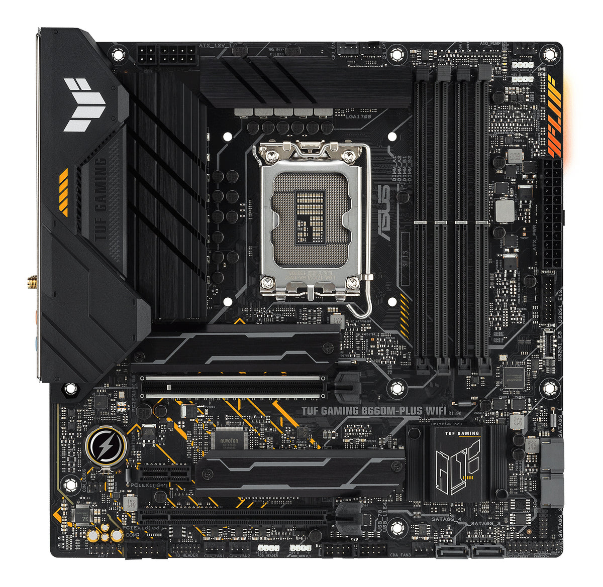 ASUS TUF GAMING B660M-PLUS WIFI – Mainboard – LGA 1700, Intel B660, mATX, DDR5
