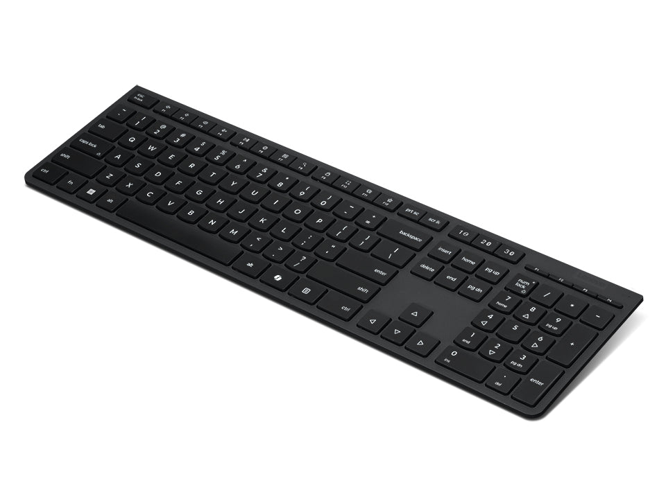 Lenovo Keyboard Home/Office RF – Tastatur – Schere – Bluetooth & 2,4 GHz (USB-A Empfänger) – QWERTY (Nordic)