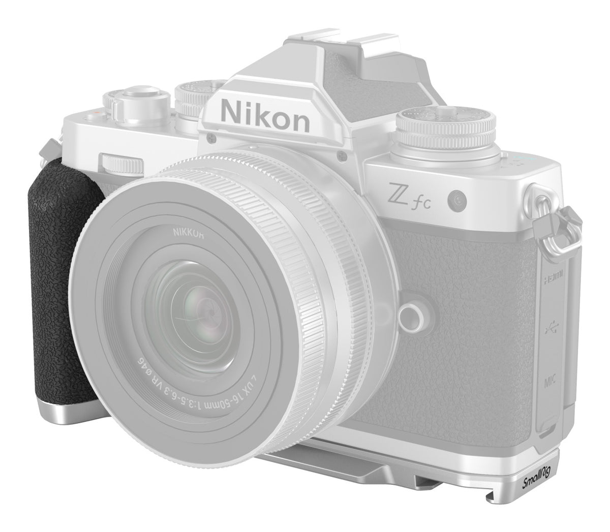 SmallRig L-Form Griff 3480 Handgriff – 141 × 48,5 × 64 mm – für Nikon Z fc – Schwarz