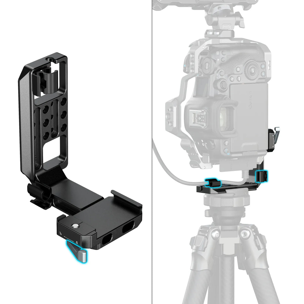 SmallRig 5594 Montageplatte – Arca-Typ, 57,5 × 88 × 76,2 mm, 68 g – für Cage – Schwarz