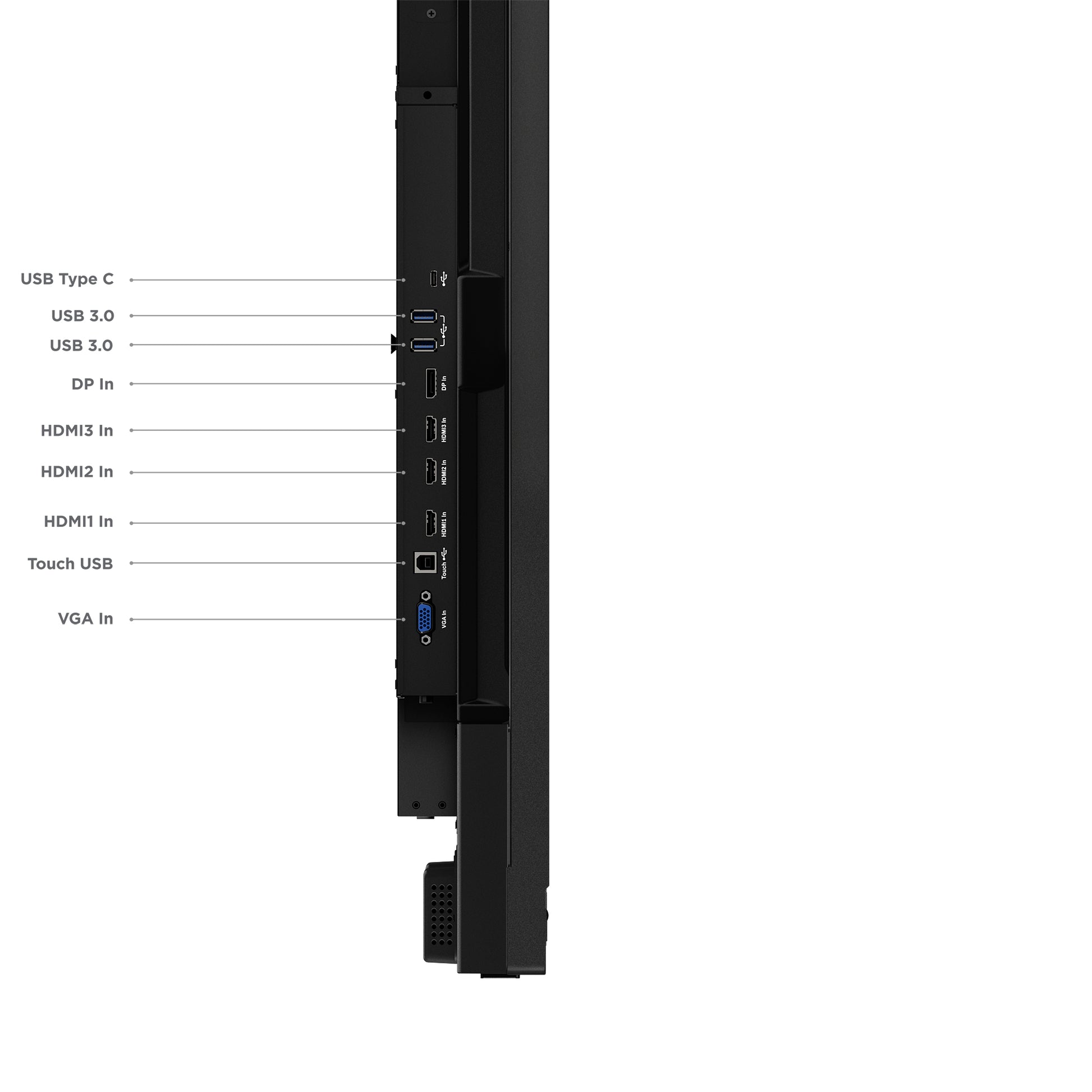 Lenovo ThinkVision T75 – 75" Touch, 3840 × 2160 (4K), IPS, LAN, HDR
