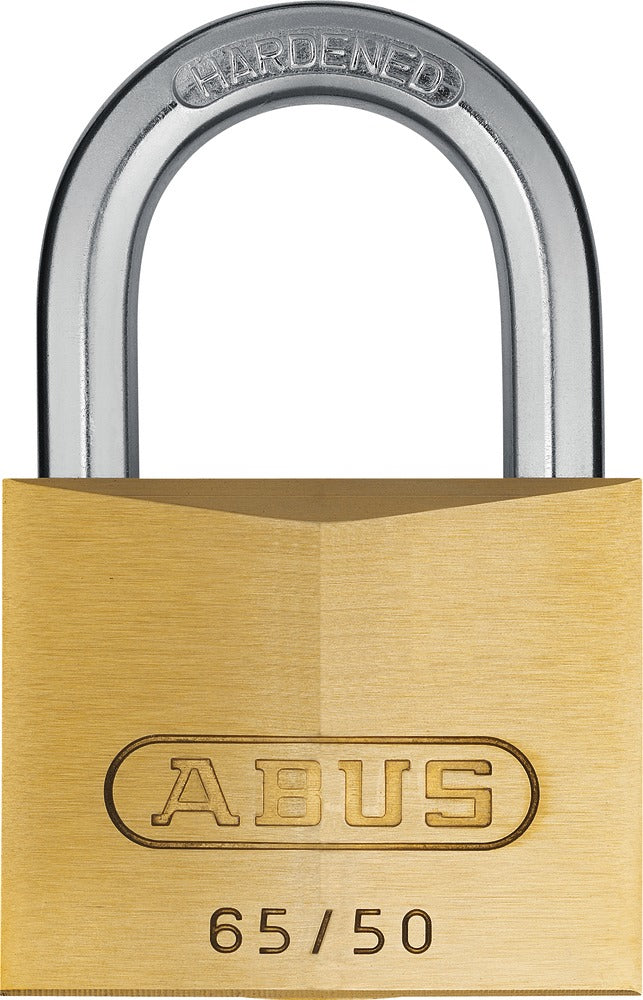 ABUS 65/50 vs. Mechanisches Vorhängeschloss – Messing, Bügel 29×28 mm (gehärteter Stahl), Sicherheitslevel 6