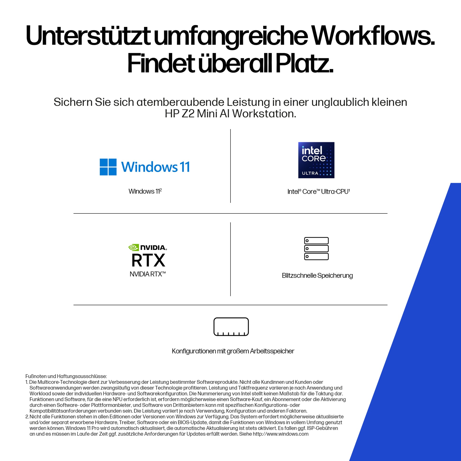HP Micro – Intel Core Ultra 7 265K, 32 GB RAM, 1 TB SSD, NVIDIA RTX 2000 Ada 16 GB, Windows 11 Pro