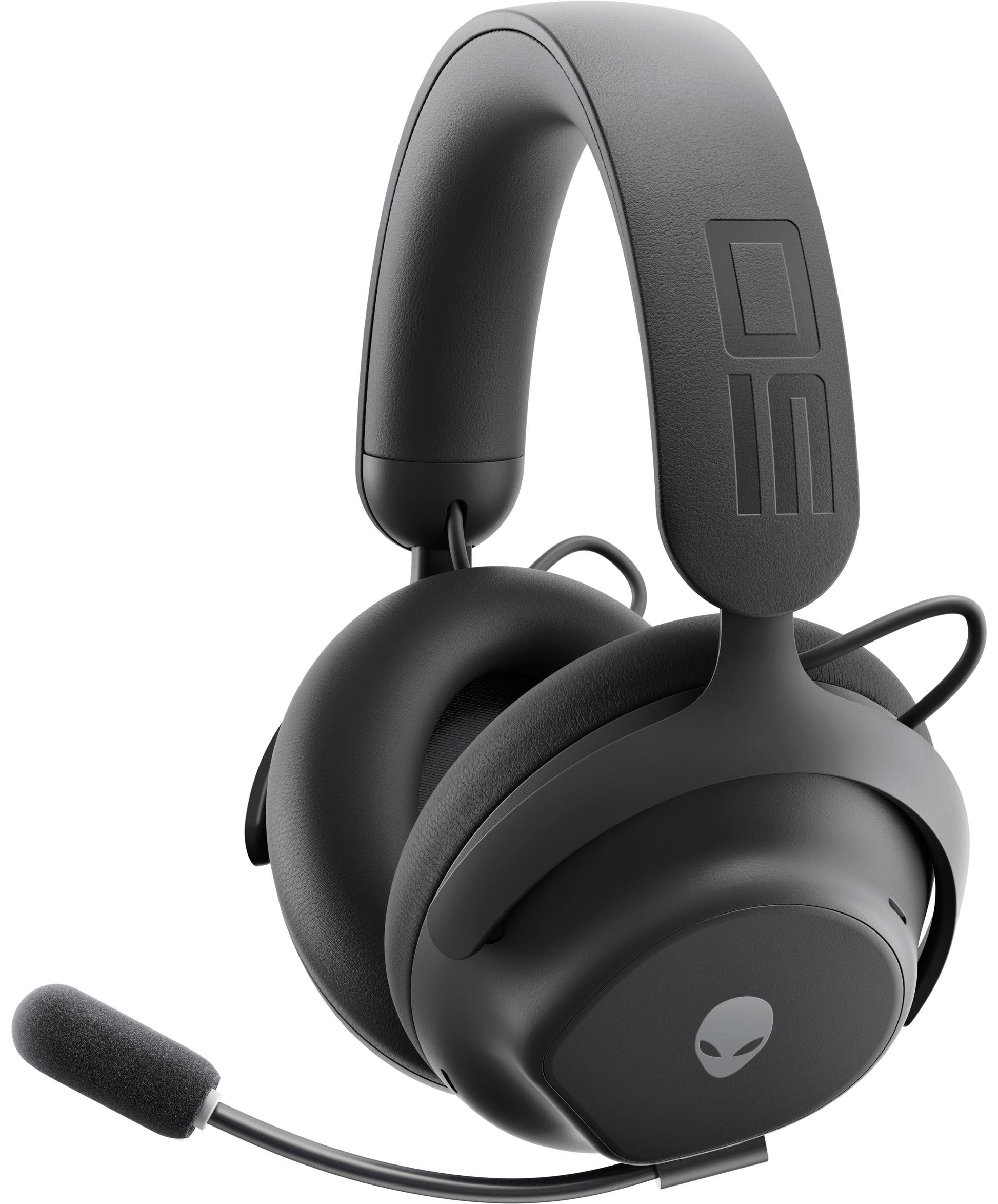 Alienware Pro Wireless Gaming-Headset – Over-Ear, Stereo, Kabel + BT, ANC, mit USB-C-Dongle, Schwarz