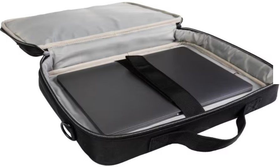ONIT Notebook-Tasche bis 14,1" – Trolley-Band, abnehmbarer Schultergurt – Schwarz