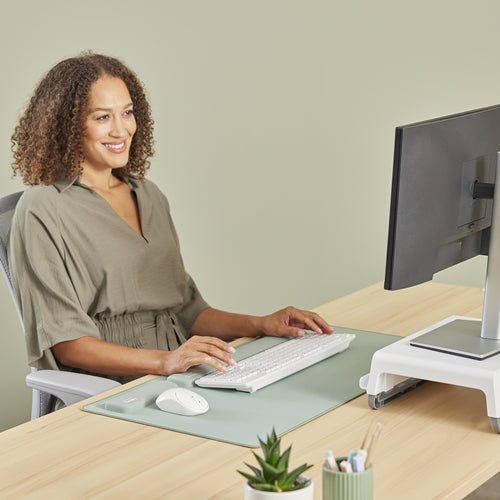 Fellowes Breyta – Handgelenkauflage für Tastatur – Kunststoff – Salbei – 60 × 470 mm