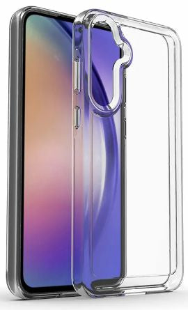 eSTUFF LONDON Backcover – für Samsung Galaxy A55, TPU, Transparent, kratzresistent