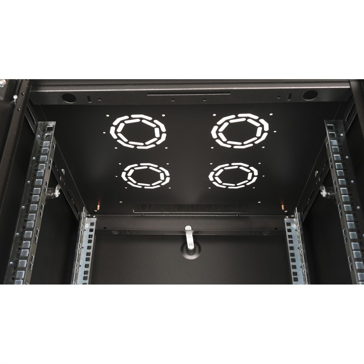 ROLINE Basic – 19" Netzwerkschrank 42U, IP20, abschliessbar, 600 × 1000 × 2010 mm, schwarz, Stahl