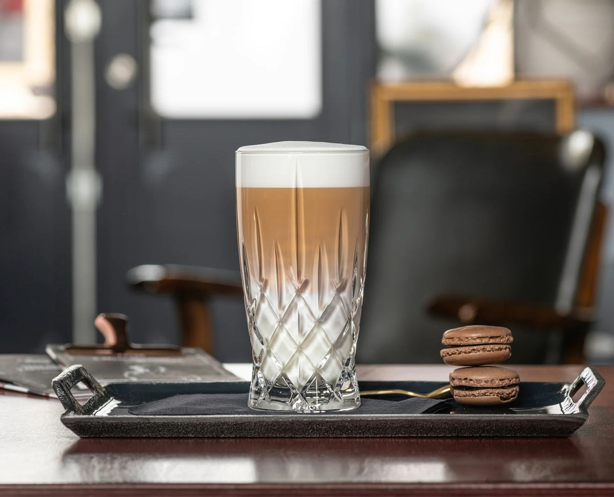 Nachtmann Latte-Macchiato-Gläser Noblesse Barista – 2er Set, 350 ml, Kristallglas, spülmaschinenfest