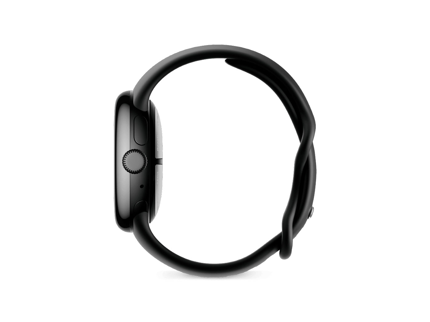 Google Pixel Watch 2 41 mm GPS – Aluminium Schwarz, Sportband, Schwarz, 50 m