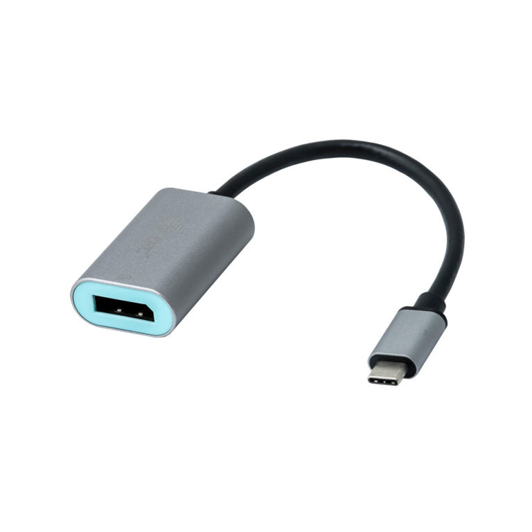 i-tec USB-C (Stecker) auf DisplayPort (Buchse) Adapter, 4K@60 Hz, Metallgehäuse, für Thunderbolt 3