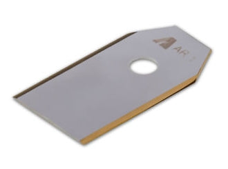 ARNOLD Rasenmäherklinge 40 × 18,2 × 0,63 mm Carbon – 9 Stk – für Husqvarna, Gardena, Flymo und andere