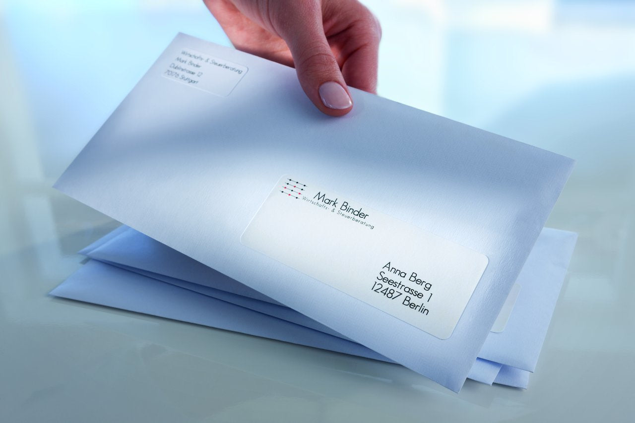 Avery Adressetiketten, 64 mm × 38 mm, weiss, Papier, permanent, 2100 Etiketten (100 Blatt)