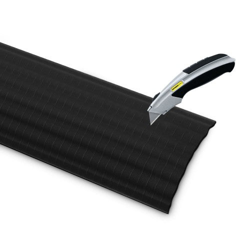 Defender Office C Kabelkanal-Ecke – 120×210×21 mm – Polyurethan – Schwarz