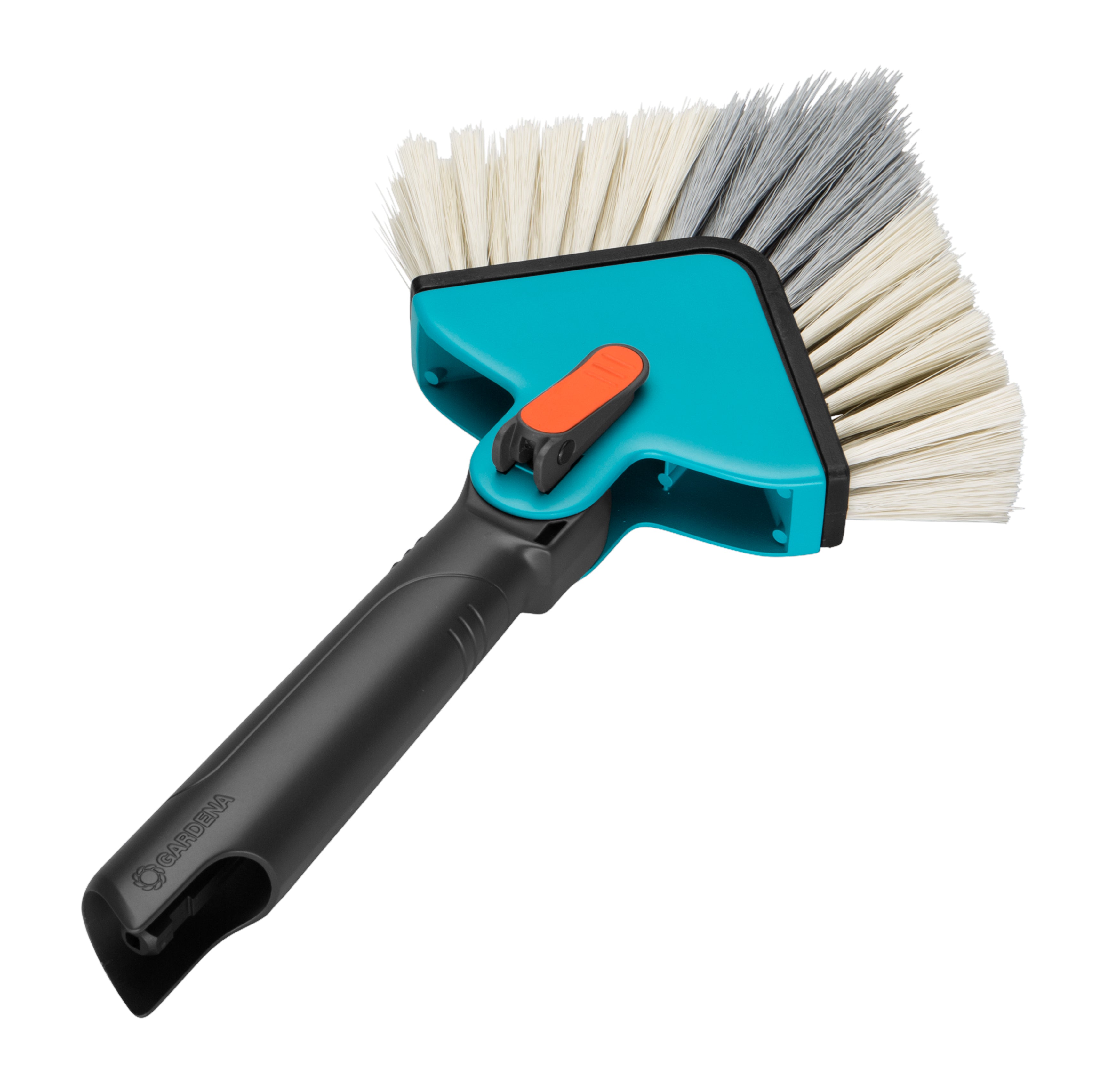 Gardena combisystem-Winkelbesen – 30–50 cm, hart, Kunststoff, schwarz/blau/orange, für Gardena combisystem