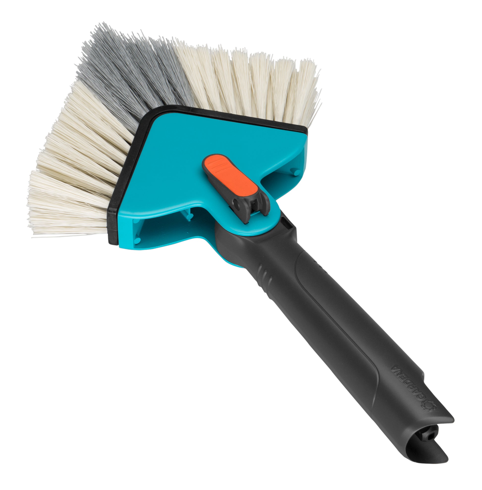 Gardena combisystem-Winkelbesen – 30–50 cm, hart, Kunststoff, schwarz/blau/orange, für Gardena combisystem