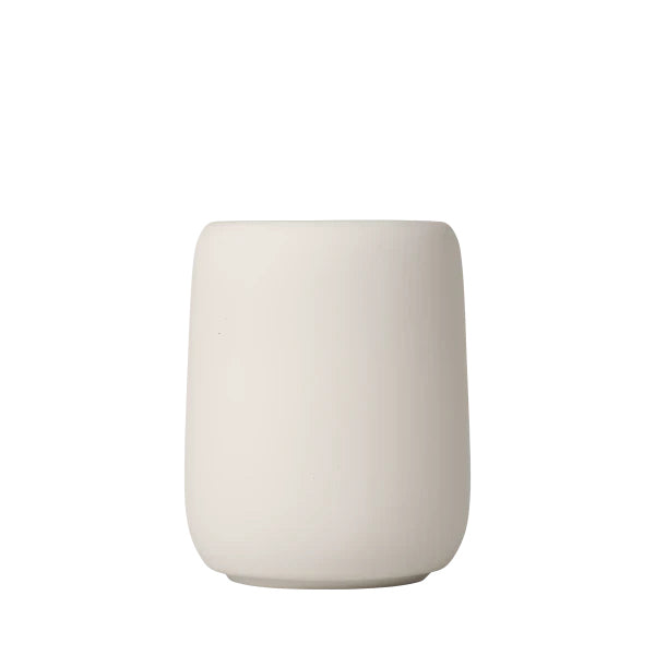 Blomus Zahnputzbecher Sono – 8,6×8,6×10,7 cm, Keramik, Beige