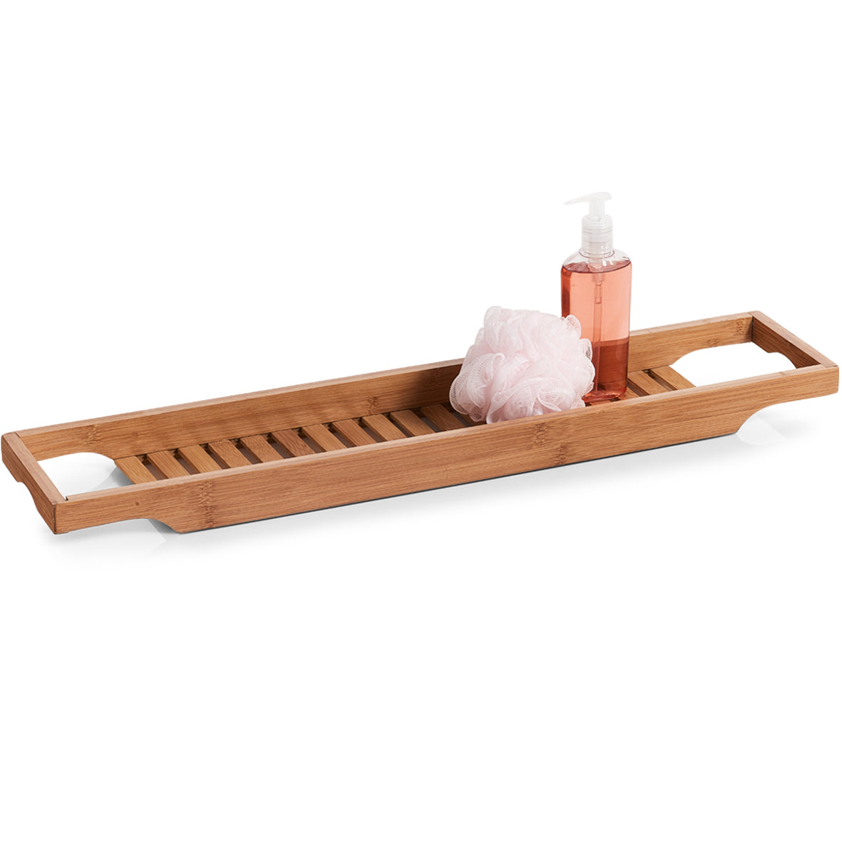 Zeller Present Badewannenablage – 70×14,3×4,5 cm, Holz, für Badewanne, Braun