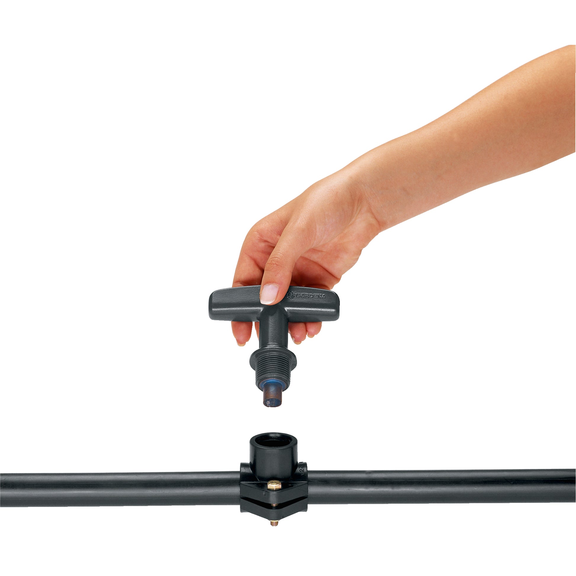 Gardena 2765-20 Schneidewerkzeug – für Sprinklersystem, Anbohrschelle & 3/4"-Gewinde – Metall