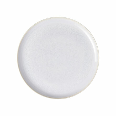 Villeroy & Boch Crafted Cott Speiseteller – Porzellan, weiss, rund, Ø 26,0 cm, 6 Stück