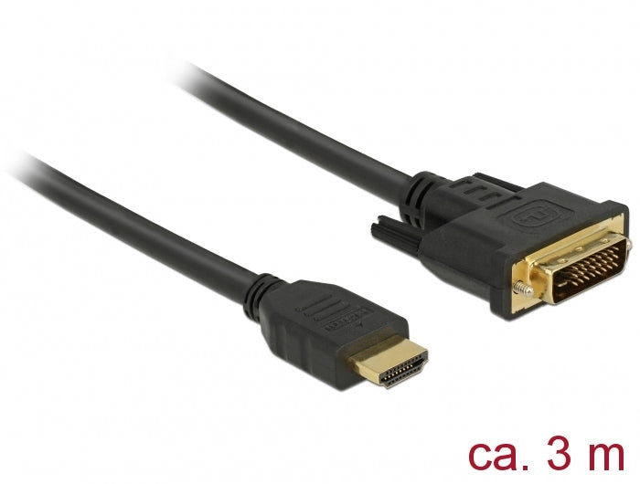 DeLOCK HDMI auf DVI Kabel 2560×1600 – 3 m